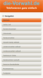 Mobile Screenshot of die-vorwahl.de